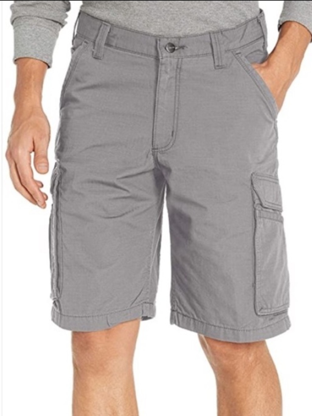 Carhartt Shorts Gray Force Tappen Ripstop Cargo Mens 40 Relaxed Fit 10.5” 101168